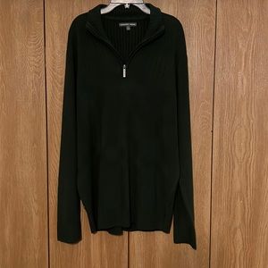 Mens green pull over sweater. Size L. Geoffrey Beene
